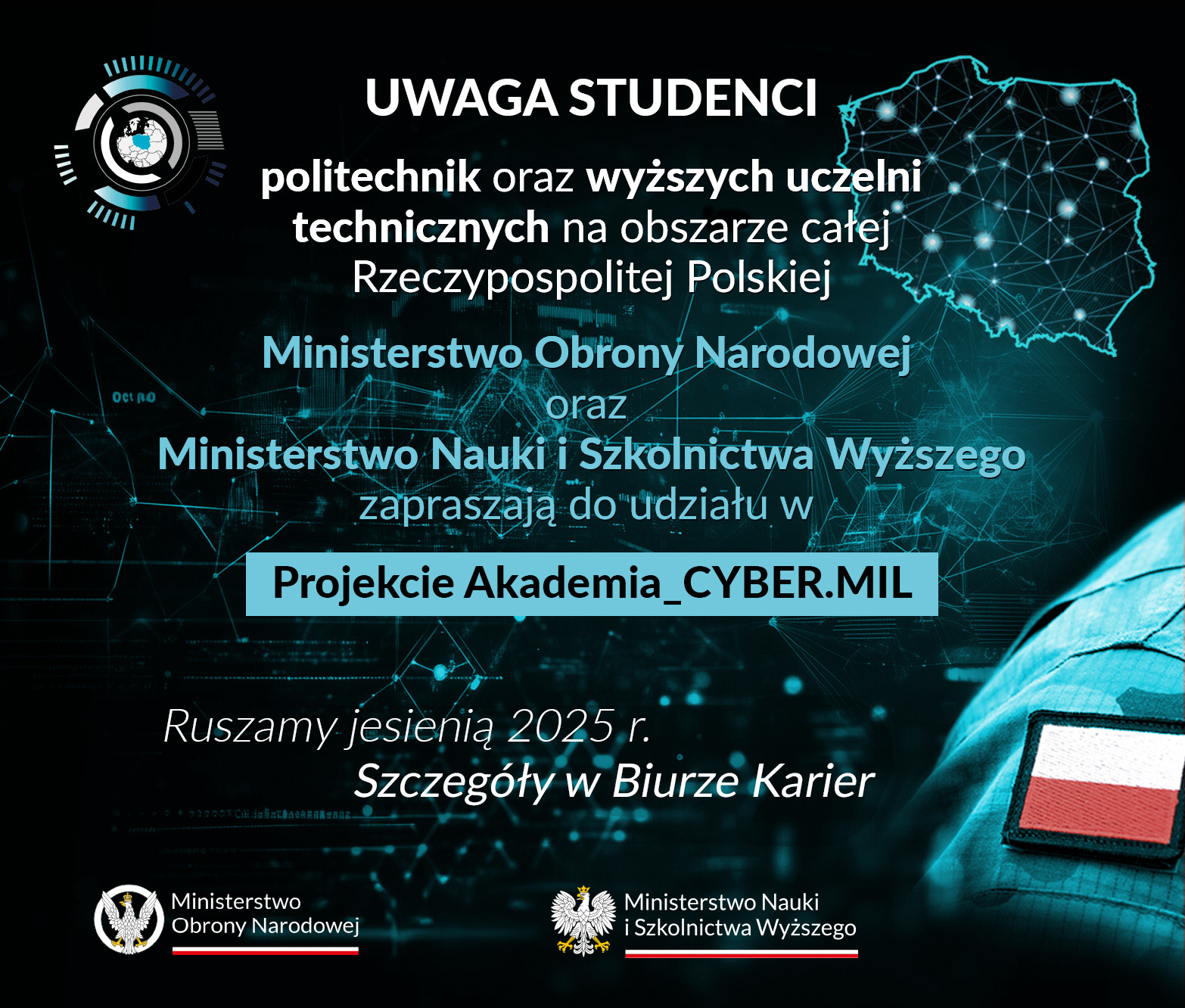 Ogłoszenie dla studentów politechnik i uczelni technicznych.