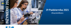 Dwie kobiety w okularach ochronnych pracują nad elementem mechanicznym. Kontekst: Dzień Inżynierki 2021.