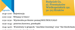 Dzień Otwarty Cisco 6 marca 2019 w Krakowie. Agenda: rejestracja, warsztaty, lunch, rekrutacja.