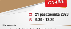 XI Akademickie i młodzieżowe targi pracy online. 21 października 2020, 9:30-13:30.