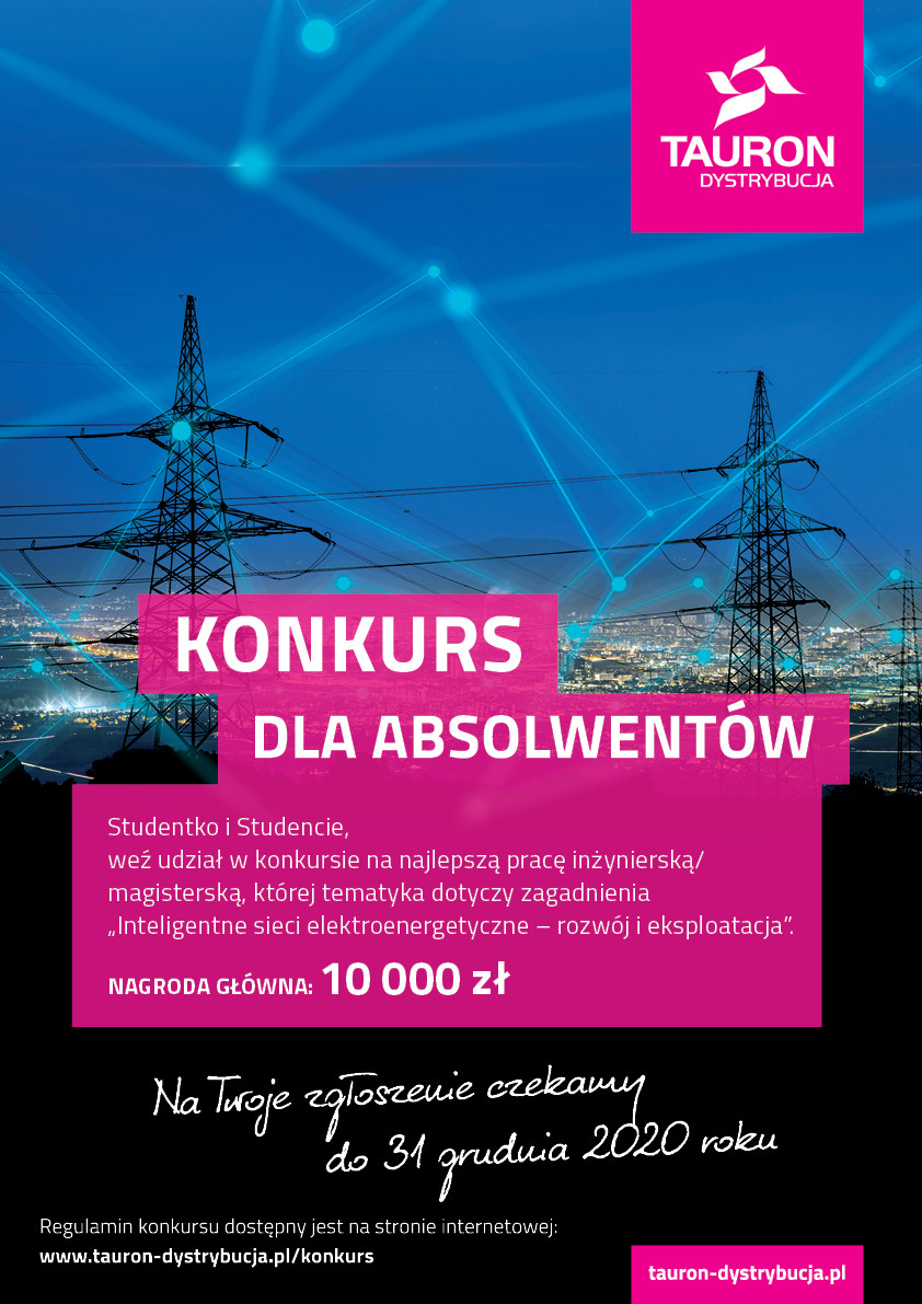 Konkurs dla absolwentów na najlepszą pracę inżynierską/magisterską. Nagroda główna 10 000 zł.
